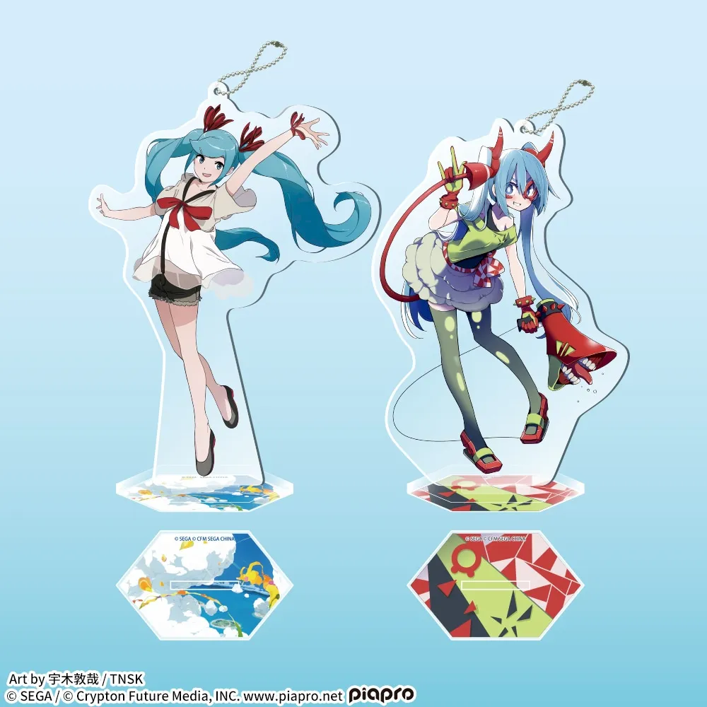 初音ミクシリーズ スタンド付ビッグクリアキーチェーン“シャイニー&DE