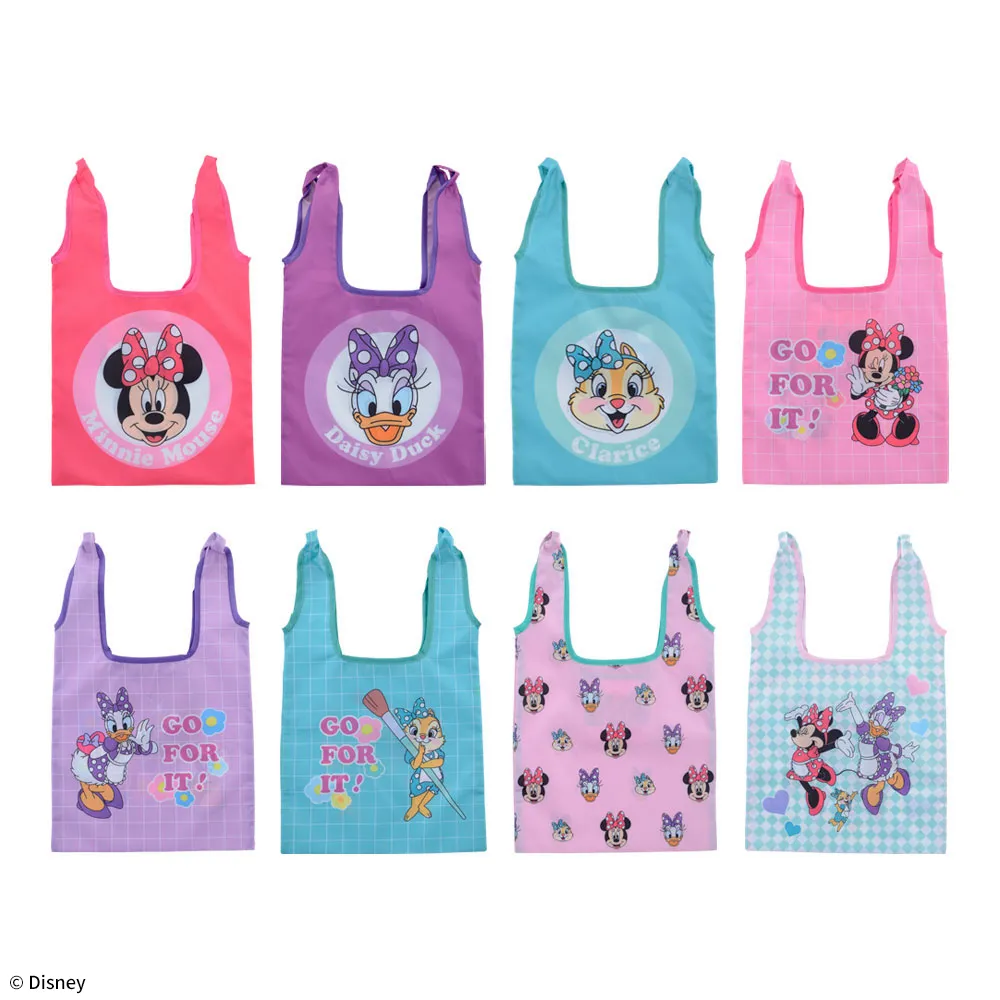 ミニーマウス＆デイジーダック&クラリス エコバッグ ～GO FOR IT