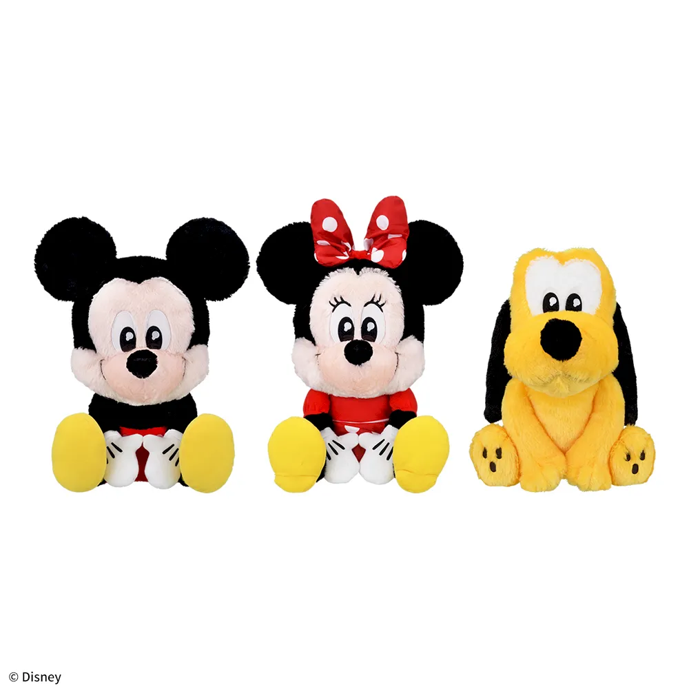 ミッキー&ミニー&プルート うるりぃみぃ ぬいぐるみ｜プライズ・くじ