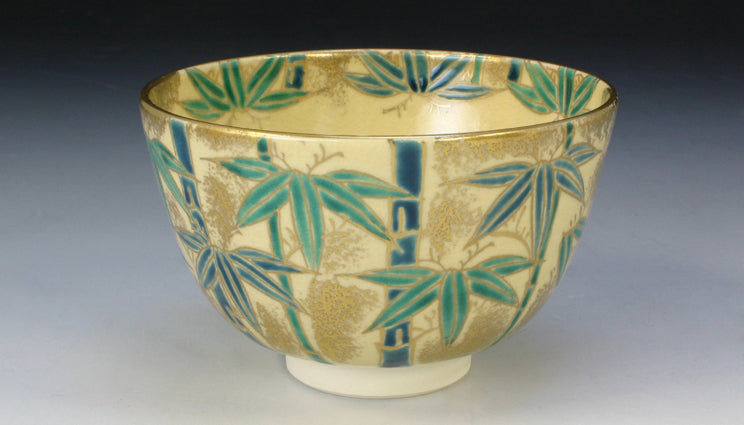 京焼・清水焼 如山 仁清竹抹茶碗 – SEIKADO