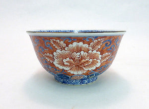 京焼・清水焼 加藤雲泉（雲泉窯） 赤彩牡丹飯茶碗 – SEIKADO