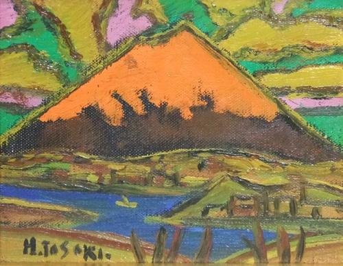 油彩画0号 「朱富士」 | ｜正光画廊