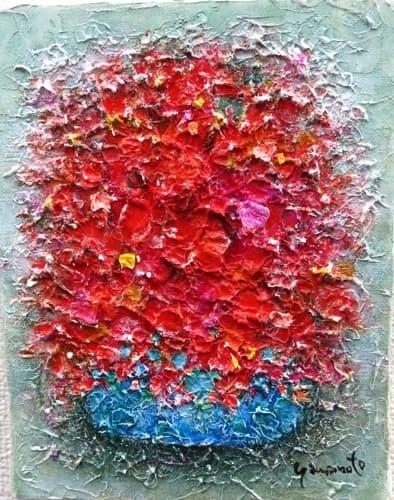 油彩画0号 「是より先は花の山「赤い夢」」 | ｜正光画廊