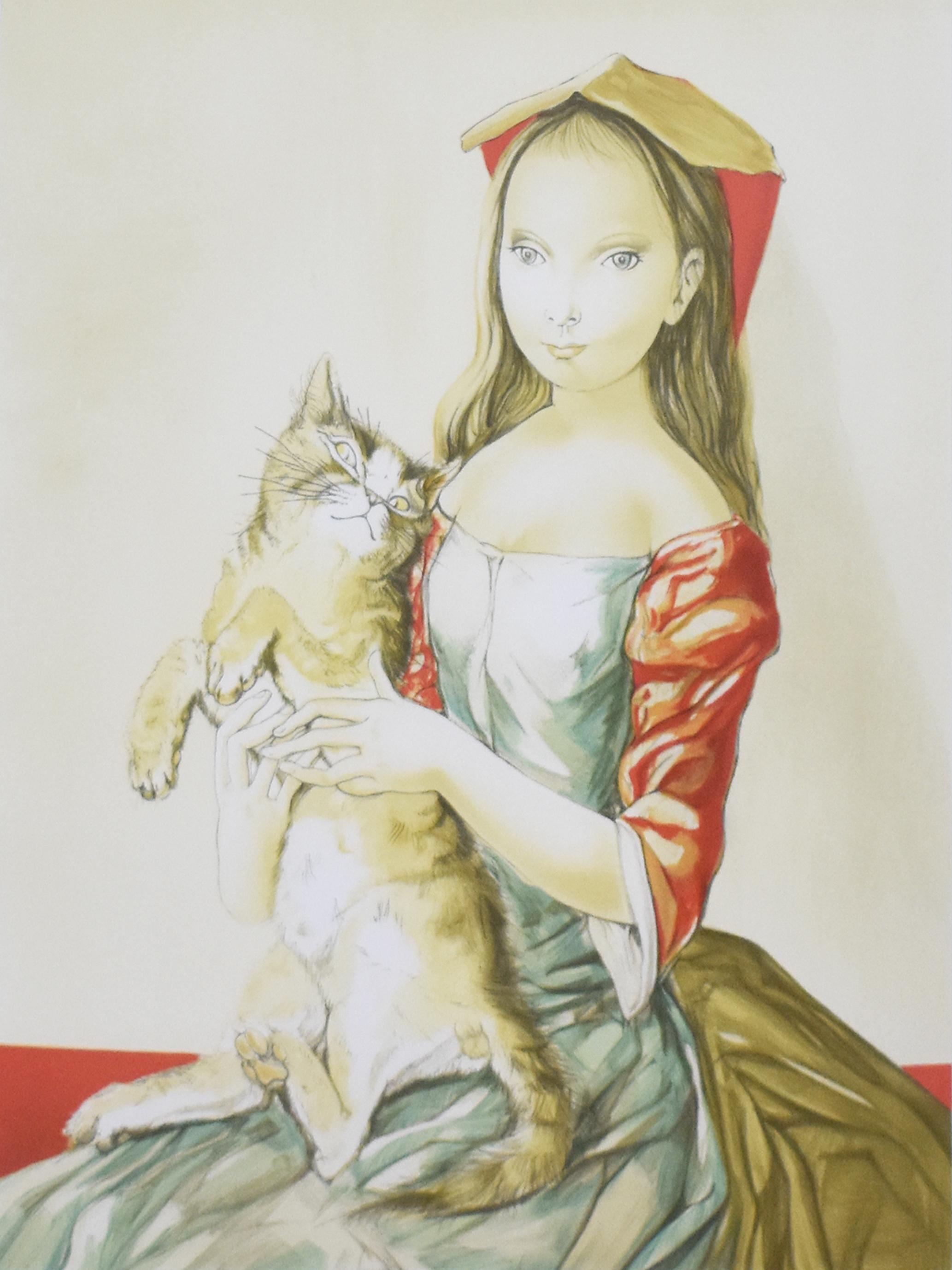 猫を抱いた頭巾の少女」 | ｜正光画廊