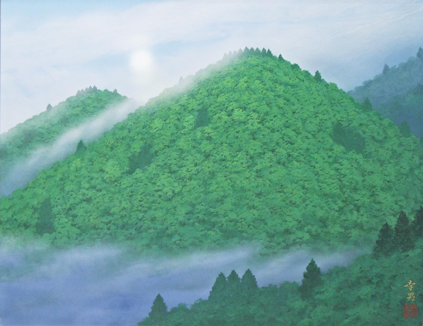 日本画10P 「緑景」 | ｜正光画廊