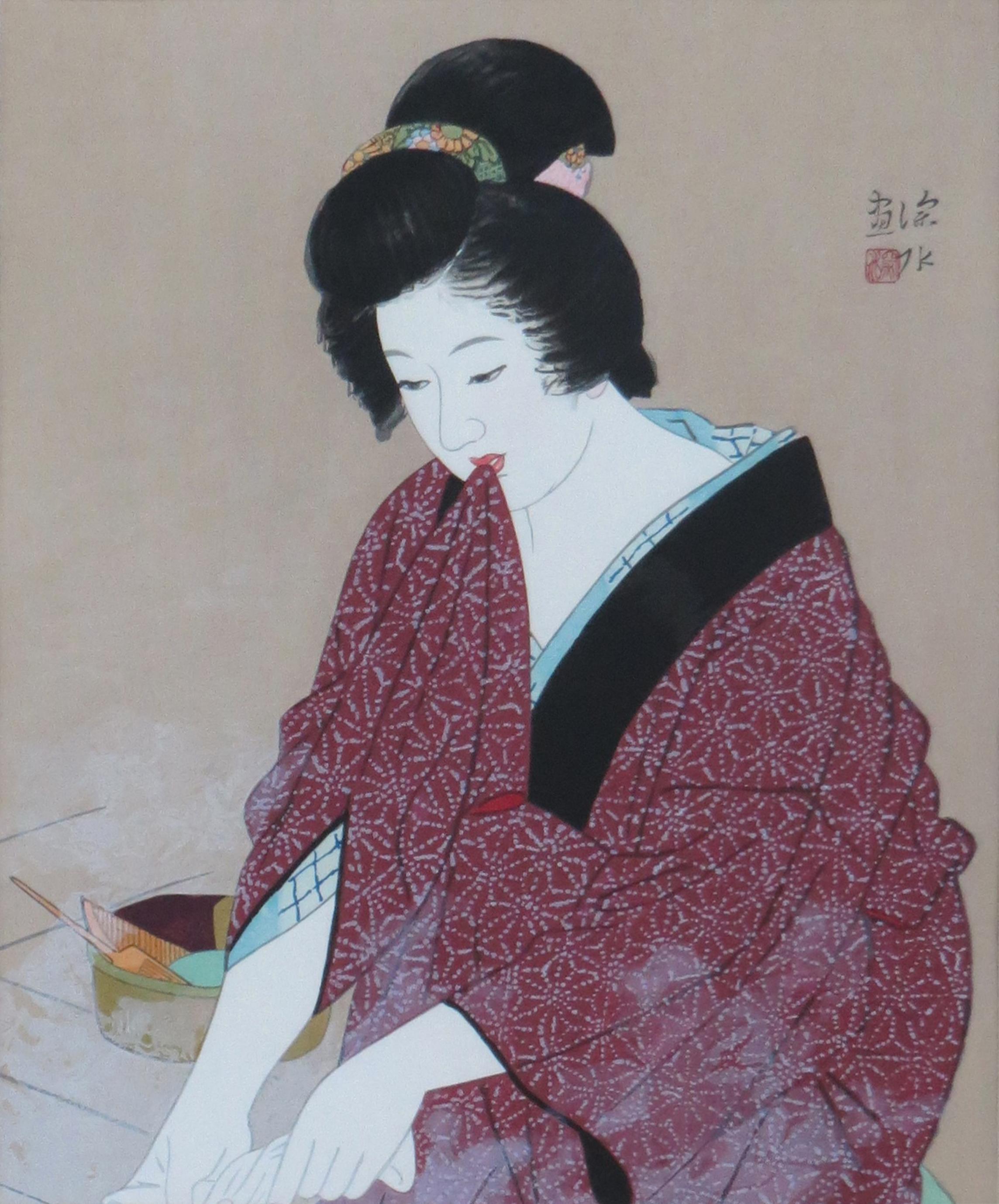 木版画 「湯気」 | ｜正光画廊