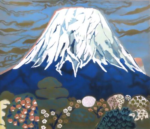 版画 「梅椿樹咲きそめし富士」 | ｜正光画廊
