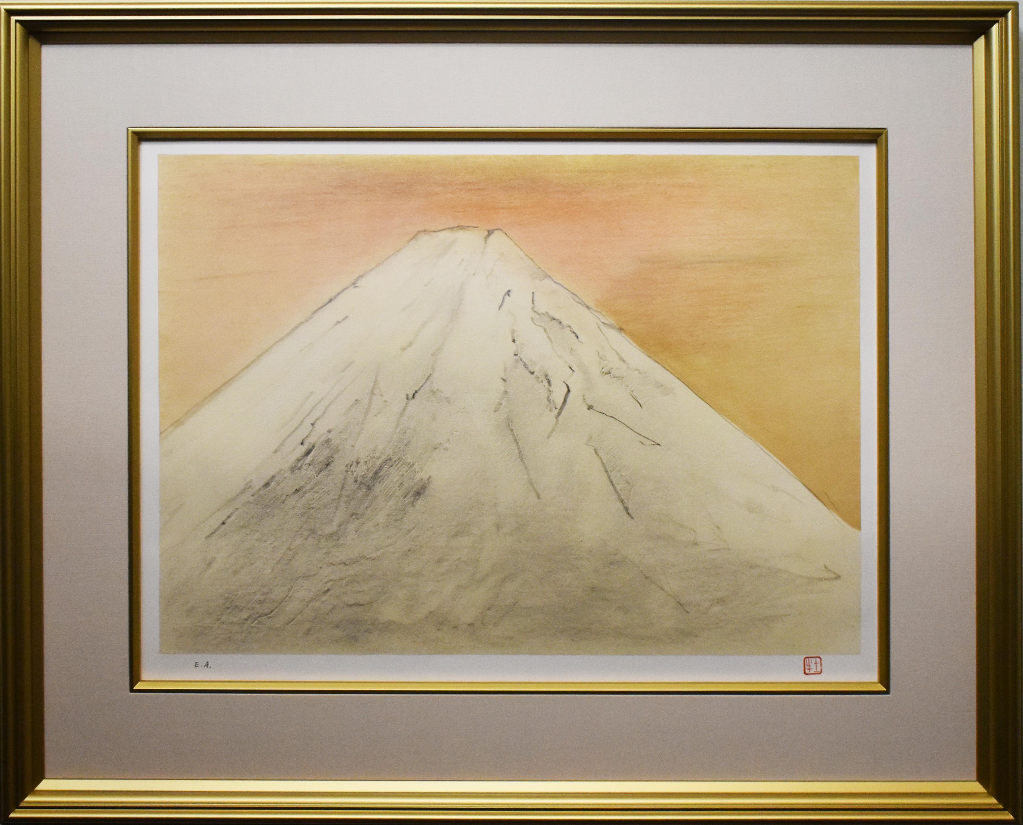 版画 「茜の富士：「白富士二景」」より | ｜正光画廊