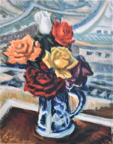 マジョリカ壺とバラ | ｜正光画廊