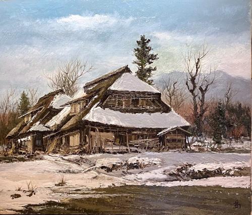 油彩画 8号 「農村の四月」 | ｜正光画廊