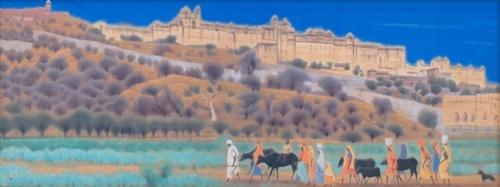 版画 「海のシルクロードを行く：「海のシルクロード・大和路」より