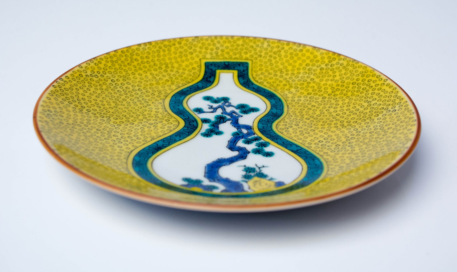 5号皿 古九谷青手瓢箪割松図 MC-504 – SEIKOU ONLINE