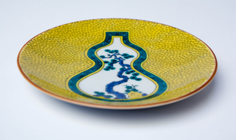 5号皿 古九谷青手瓢箪割松図 MC-504 – SEIKOU ONLINE