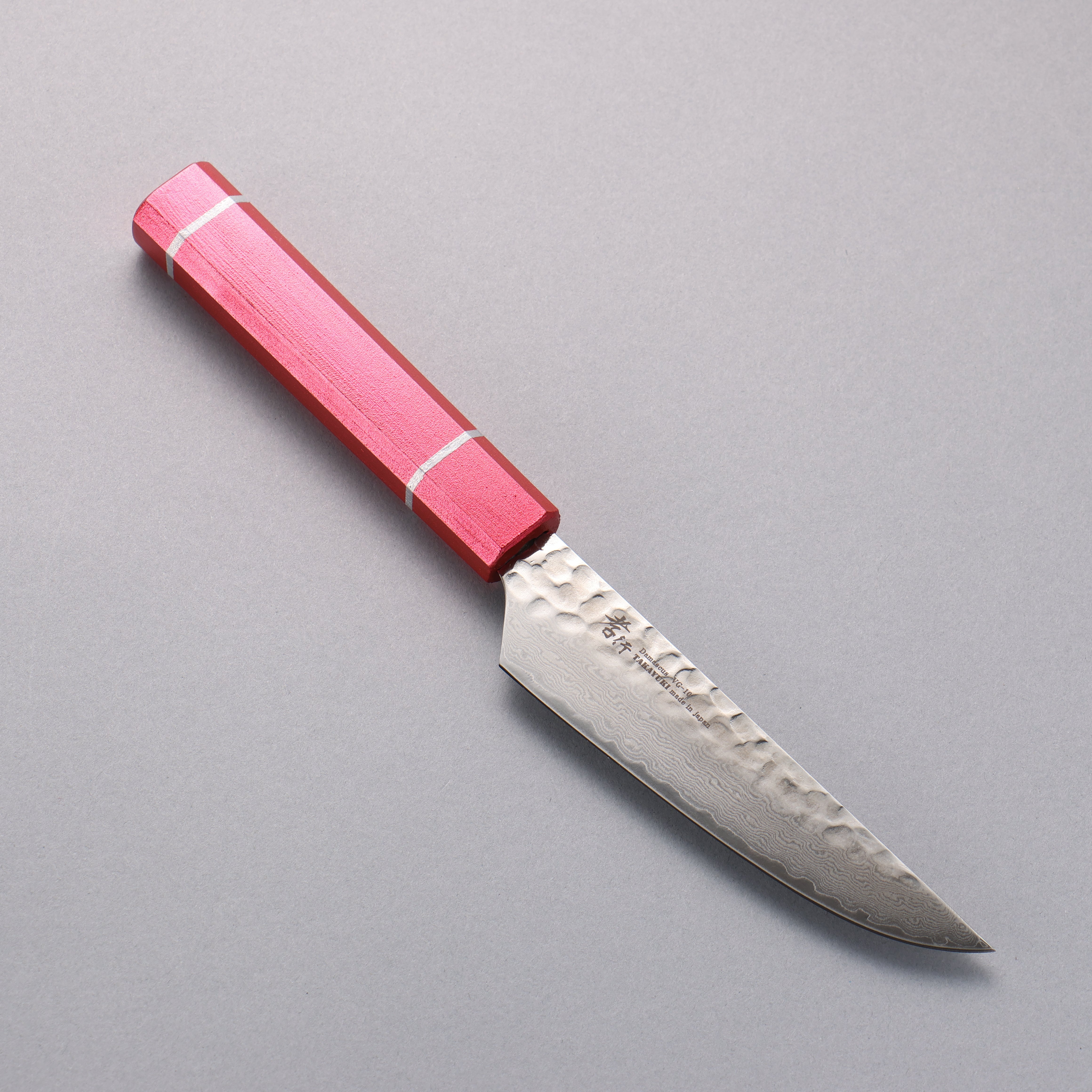 堺 孝行 V金10号 33層ダマスカス ステーキナイフ 120mm 樫の木漆塗り