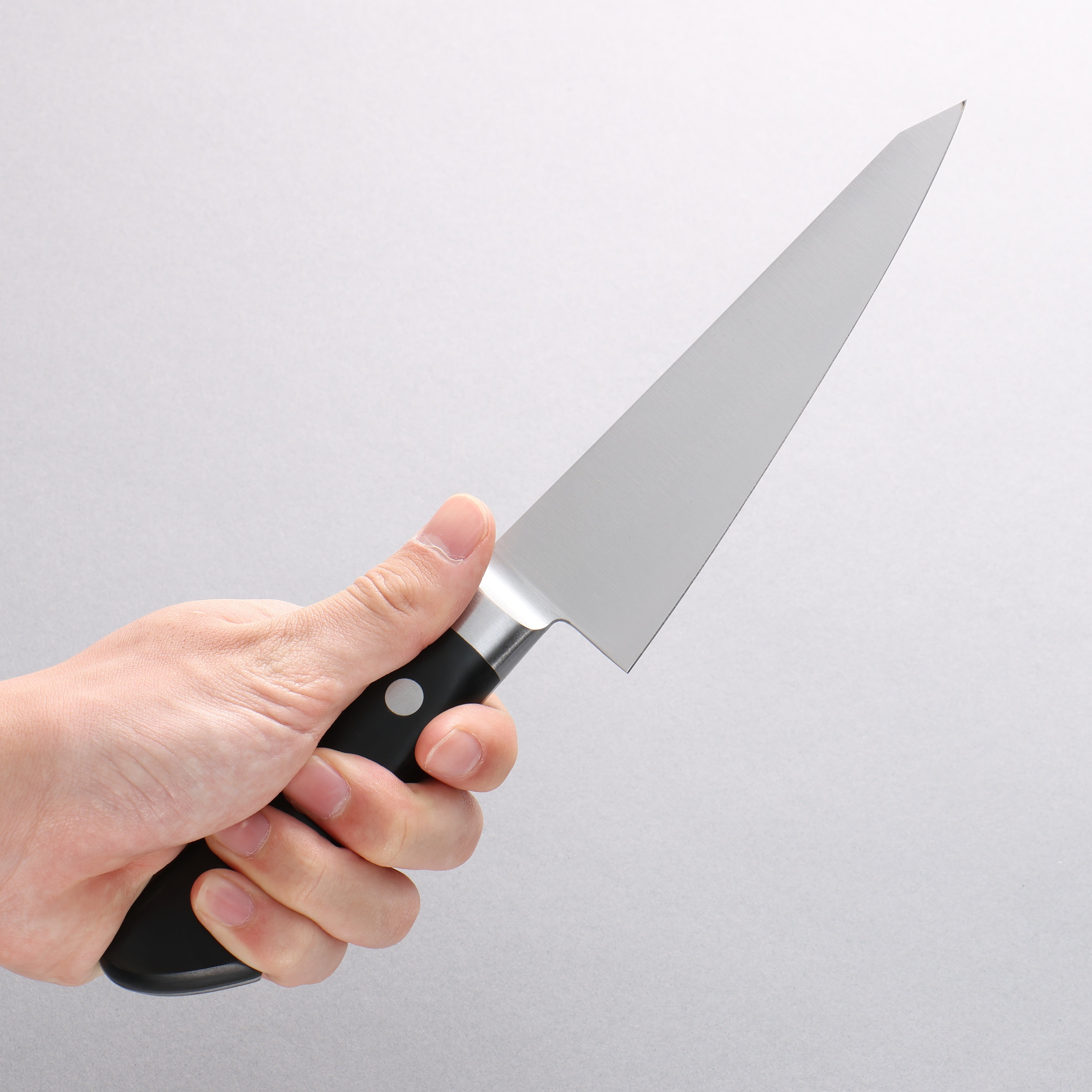 堺 孝行 【左利き用】 日本鋼 骨スキ包丁 150mm 合板柄 – 清助刃物 Japan