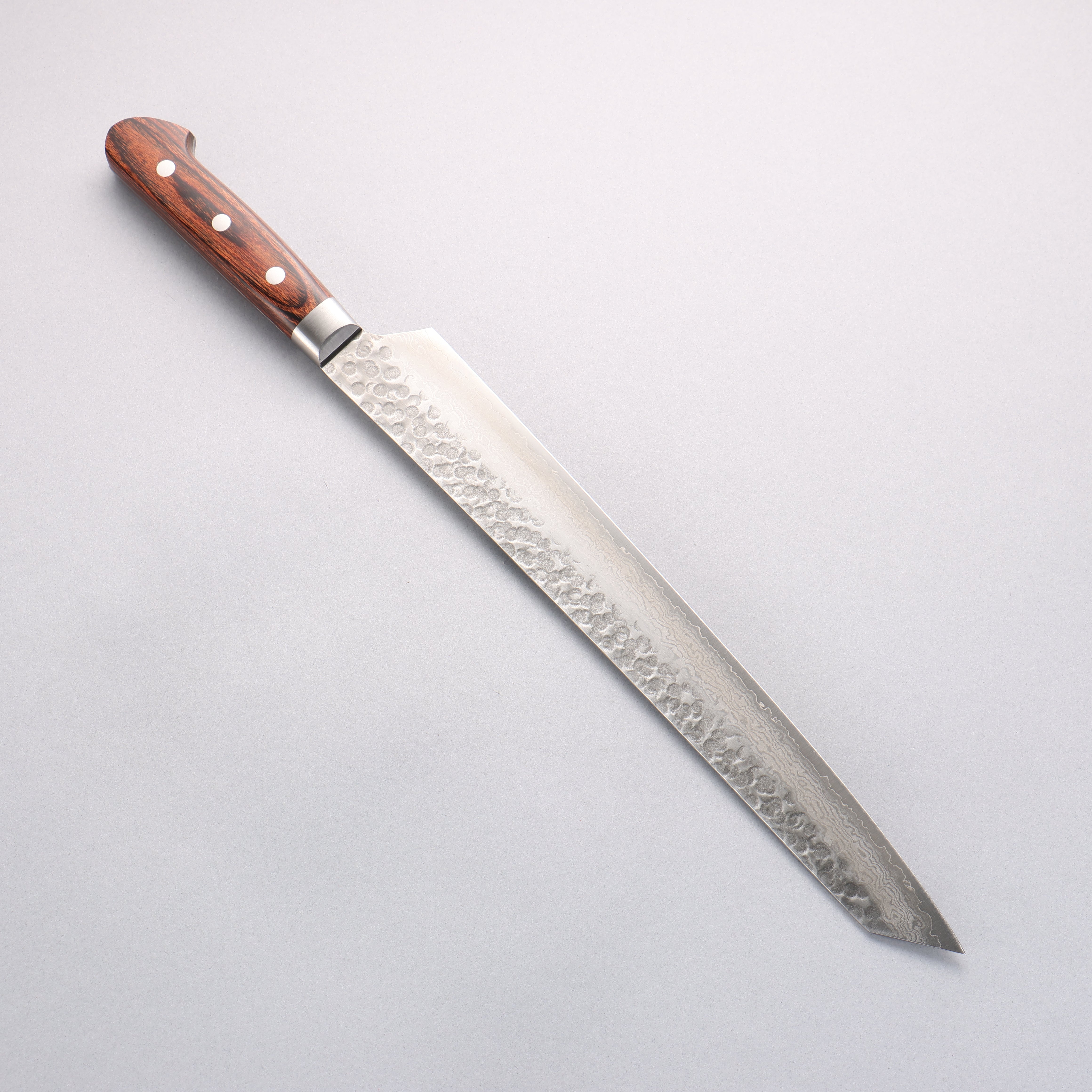 堺 孝行 V金10号 17層ダマスカス 切付柳刃包丁 300mm – 清助刃物 Japan