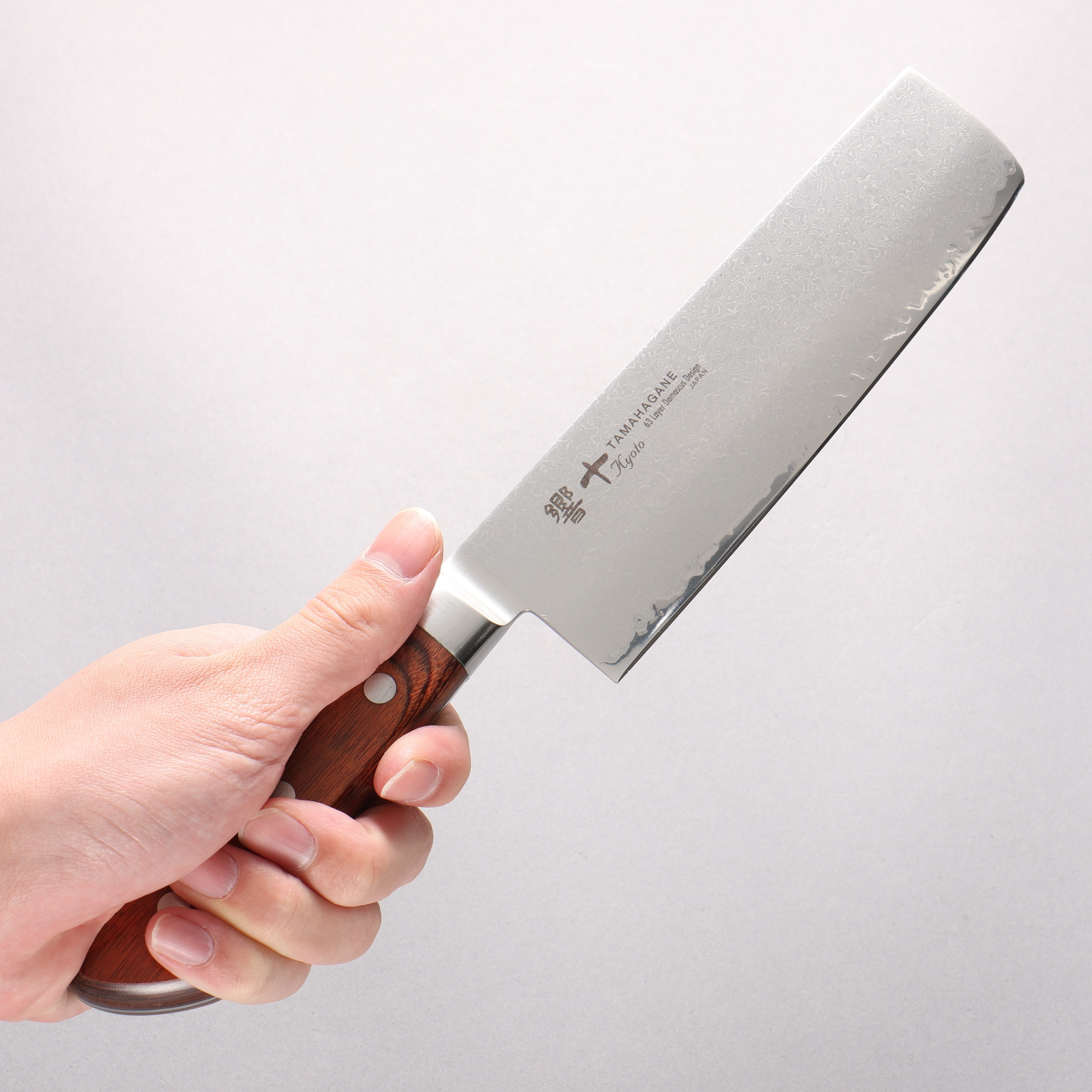 玉鋼 響十 63層 ダマスカス 菜切包丁 160mm KP-1116 – 清助刃物 Japan