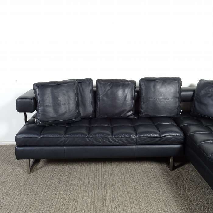 KELVIN GIORMANI ケルビンジョルマーニ ISOLA カウチソファ 黒本革