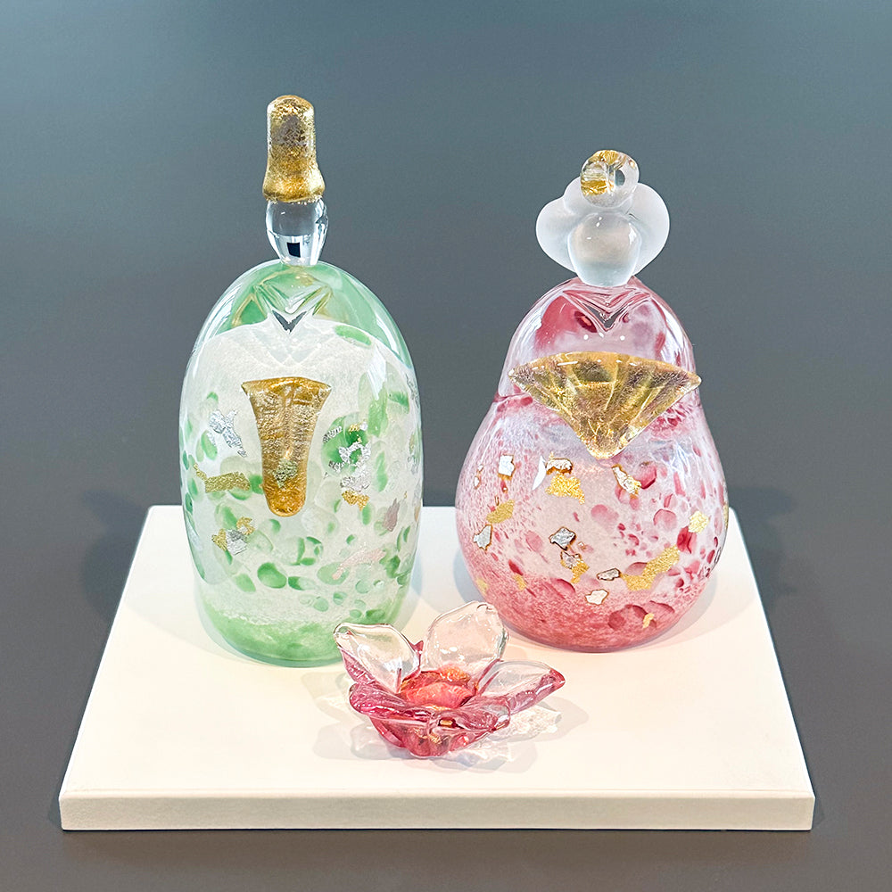 雛人形 ichi glass 桜雛 ガラスの雛人形｜出産祝い・ベビー用品通販の