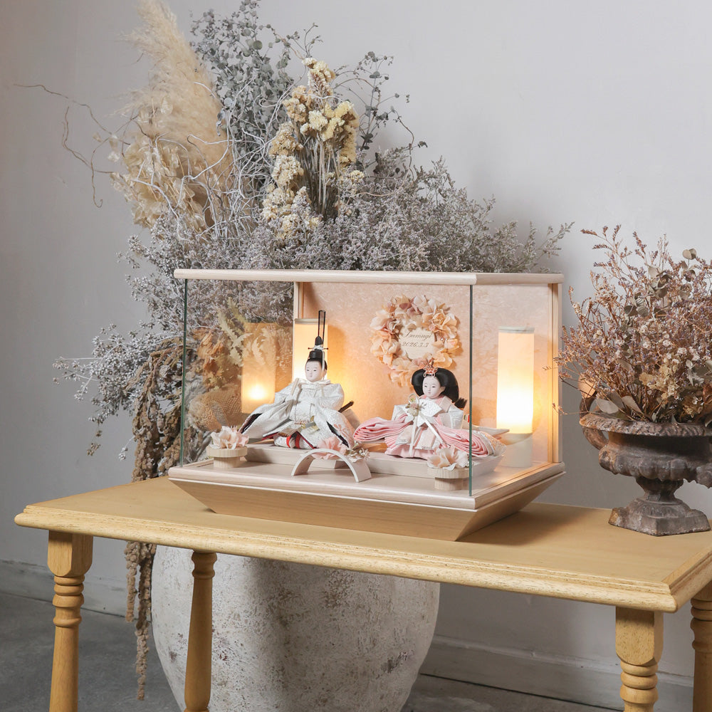 雛人形 kokokara（ここから） 桃音-mone-（もね） 花飾りひな人形