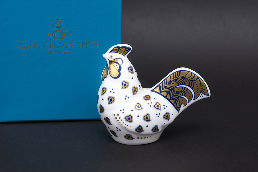 ロイヤル・クラウン・ダービー 干支シリーズ（2017年）イヤーコッケ