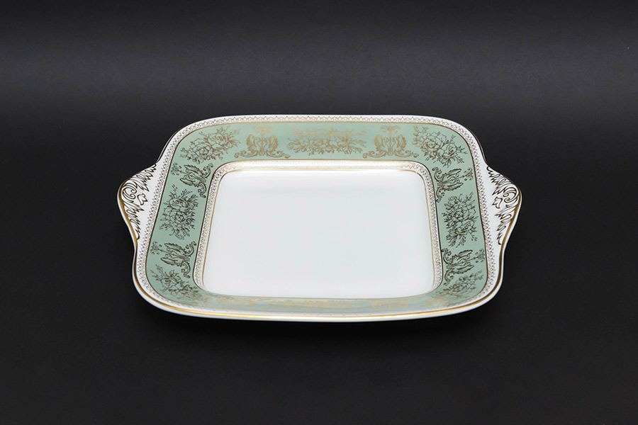 ウェッジウッド コロンビアセージグリーン ブレッド＆バタープレートを