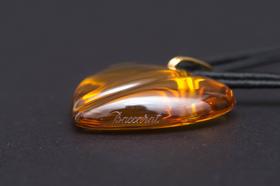 バカラ クリスタル ハート ペンダント（イエロー）を買い取りました