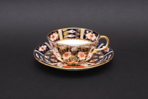 ロイヤル・クラウン・ダービー グリーンダービーパネル ティーカップ