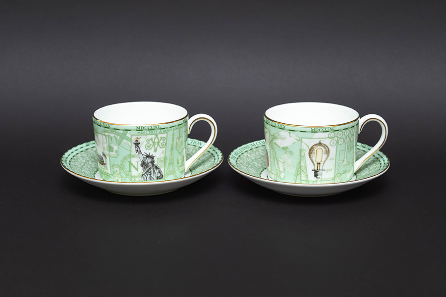 ウェッジウッド ミレニアム（1998年） カップ＆ソーサー（ペア）を