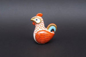 ヘレンド 干支フィギュリン（2018年）「戌（イヌ）」（レッド）を