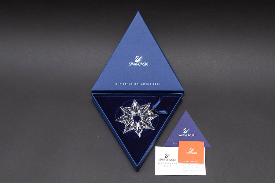 スワロフスキー クリスマスオーナメント スノーフレーク（2003年）を
