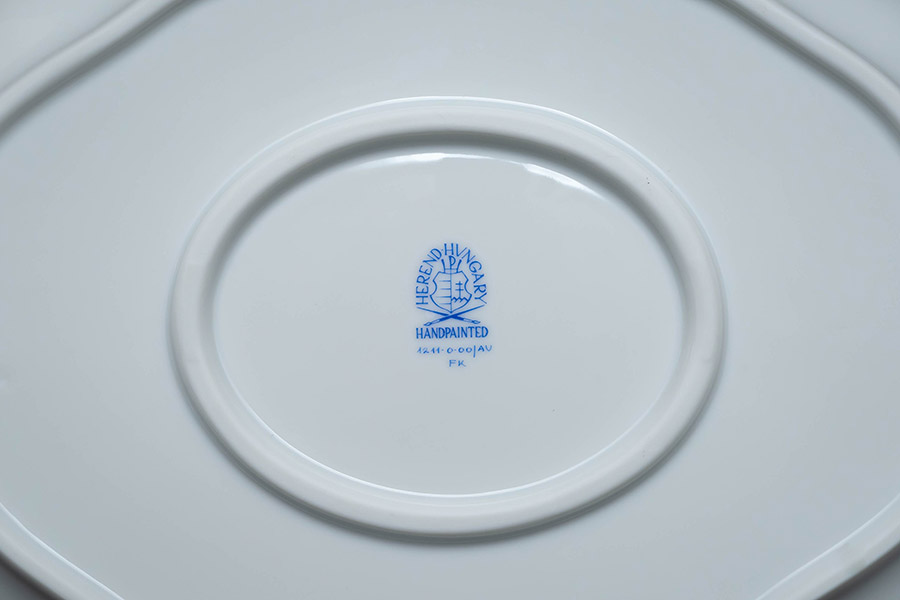 ヘレンド アポニー・グリーン オーバルディッシュを買い取りました