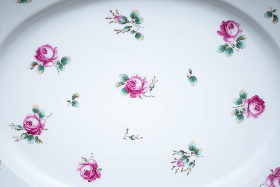 リチャード・ジノリ アンティックローズ 39cmオーバルプラターを