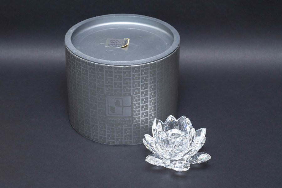 スワロフスキー ウォーターリリー キャンドルホルダー（Mサイズ）を