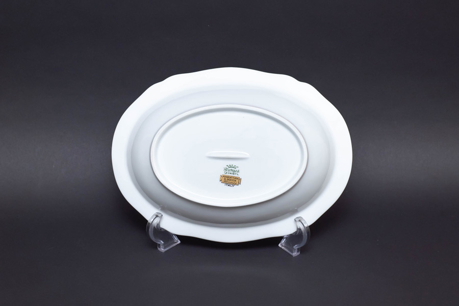 リチャード・ジノリ アンティックローズ オーバルディーププラターを