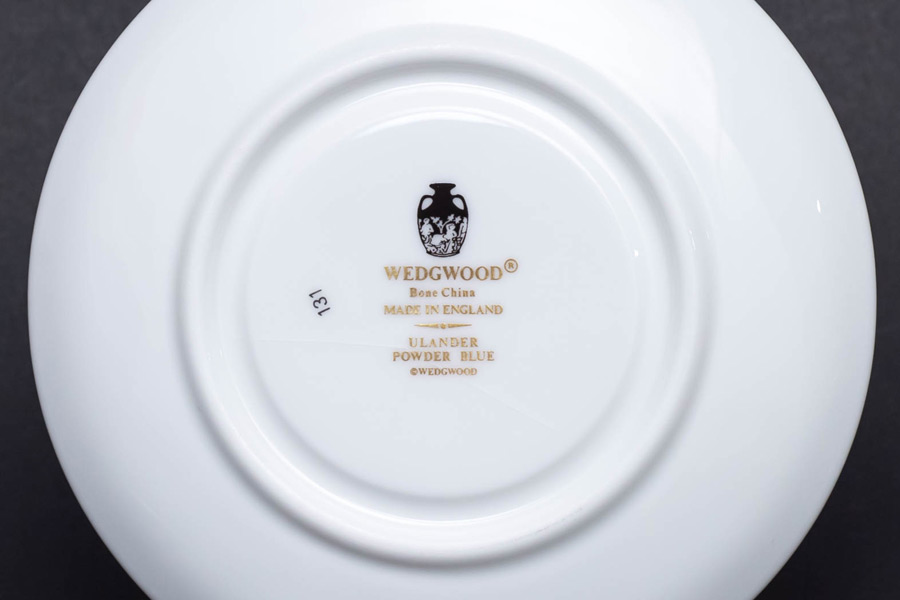 ウェッジウッド ユーランダーパウダーブルー デミタスカップ＆ソーサー