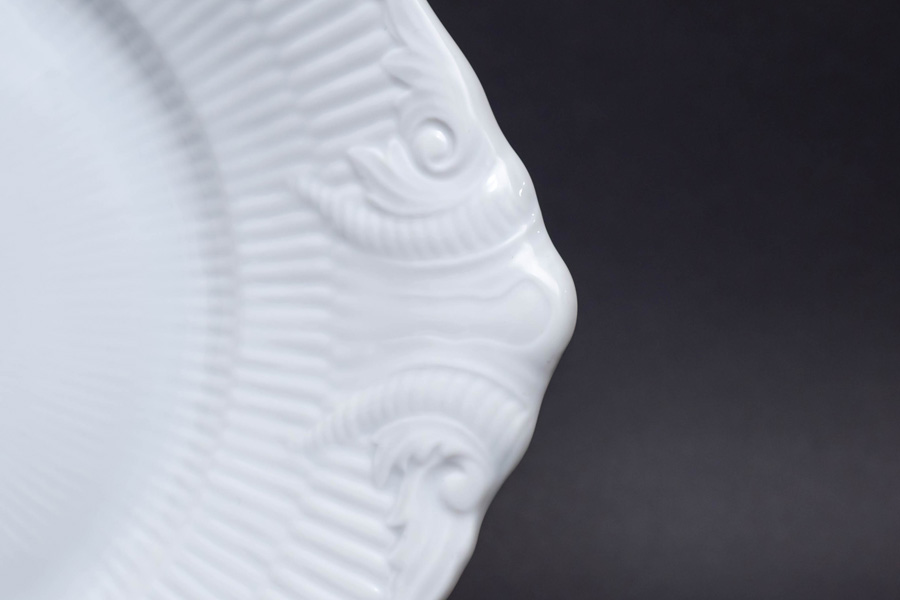 ロイヤル・コペンハーゲン ホワイトフルーテッドハーフレース ブレッド