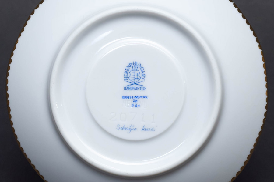 ヘレンド ブルーダイヤモンド モカカップ＆ソーサー ※マスター