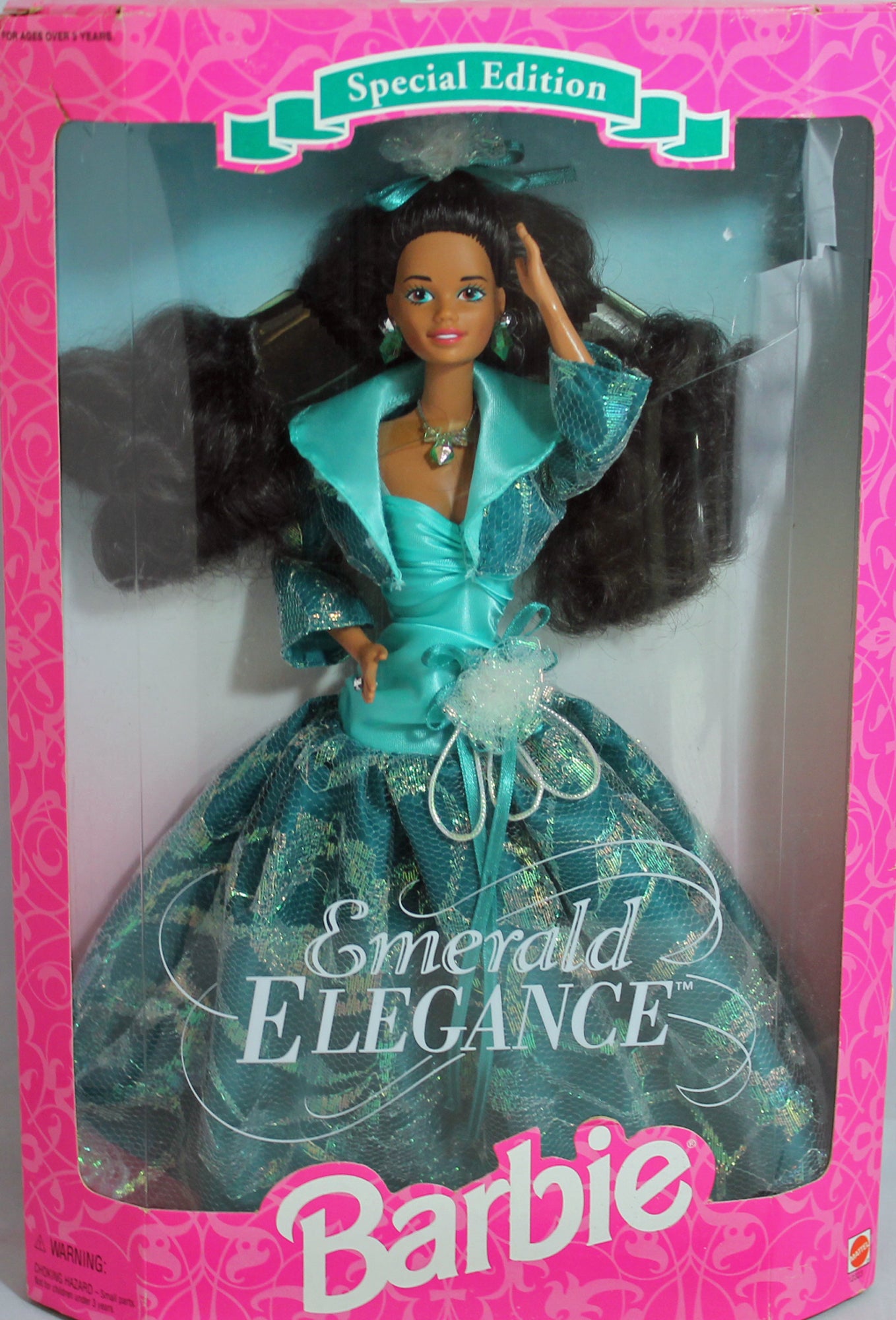 1994 Emerald Elegance Barbie, NRFB, (12323) Mint Box | Brunette