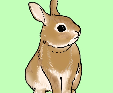 大好きな家族を♡愛うさぎさんのイラスト描きます うさ飼いさんのため