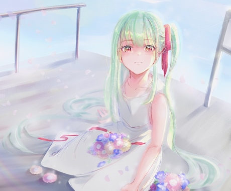 キラキラ可愛い系☆クール系☆キャラ描きます 色鮮やかなアニメ風や