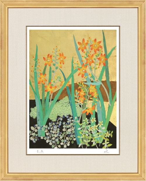 堀文子の珠玉作品を版画としてお手元に｜『檜扇水仙』額装 | サライ.jp