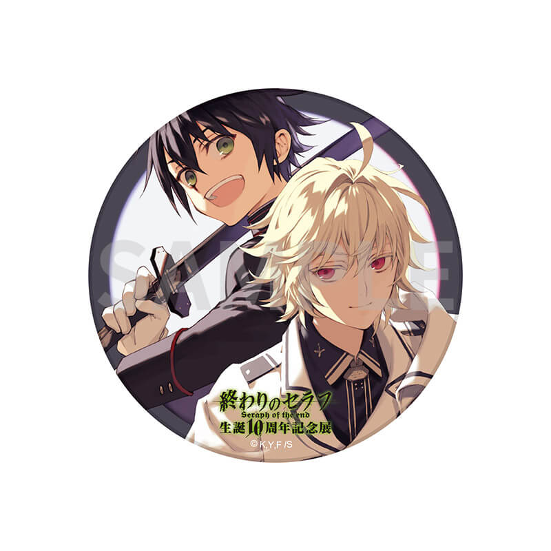終わりのセラフ 一瀬グレン 10年記念展 ビッグ 缶バッジ 40個 終わりの