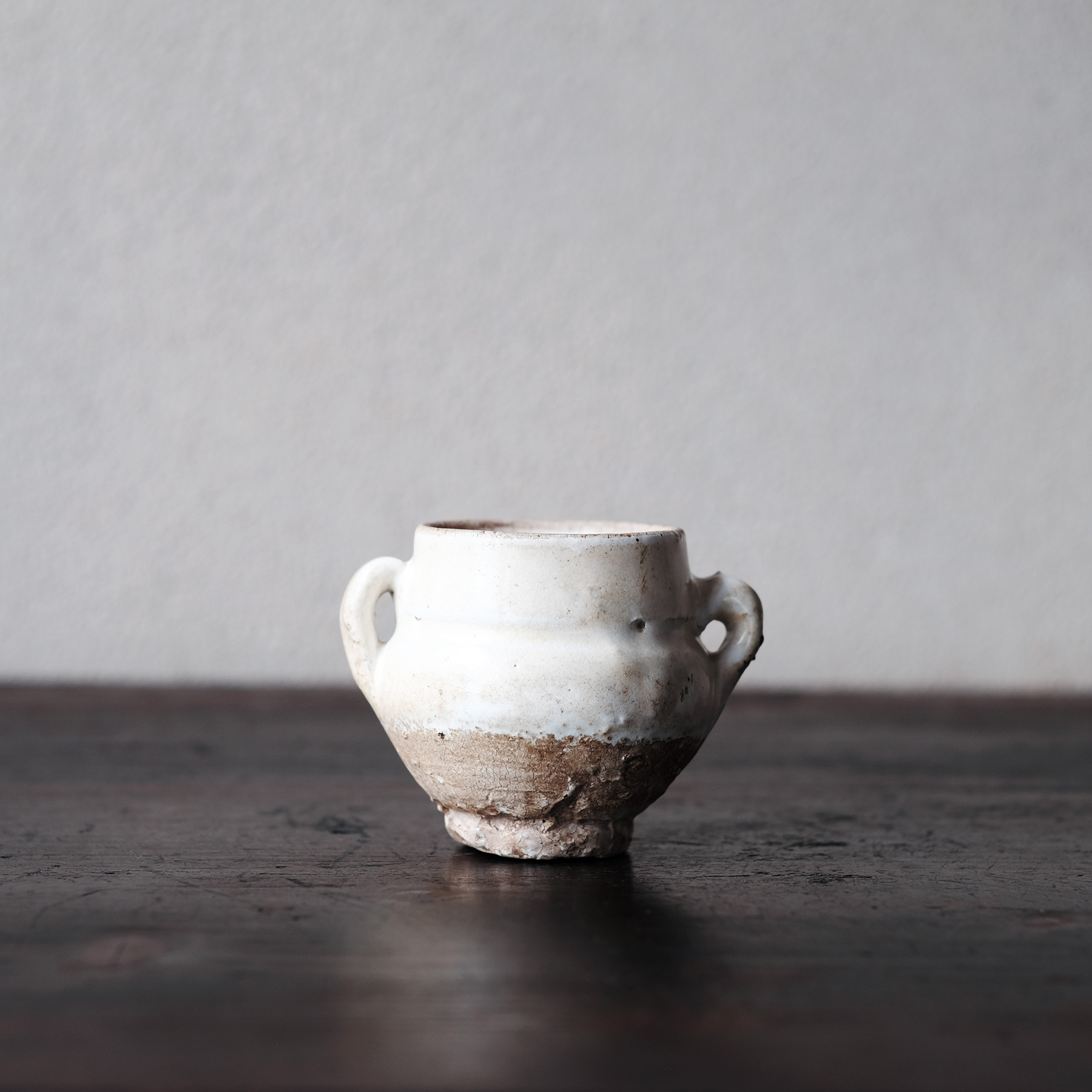 北宋 磁州窯 白釉双耳小壺 | 骨董と詩学 Antique & Poetics | 蛇韻律