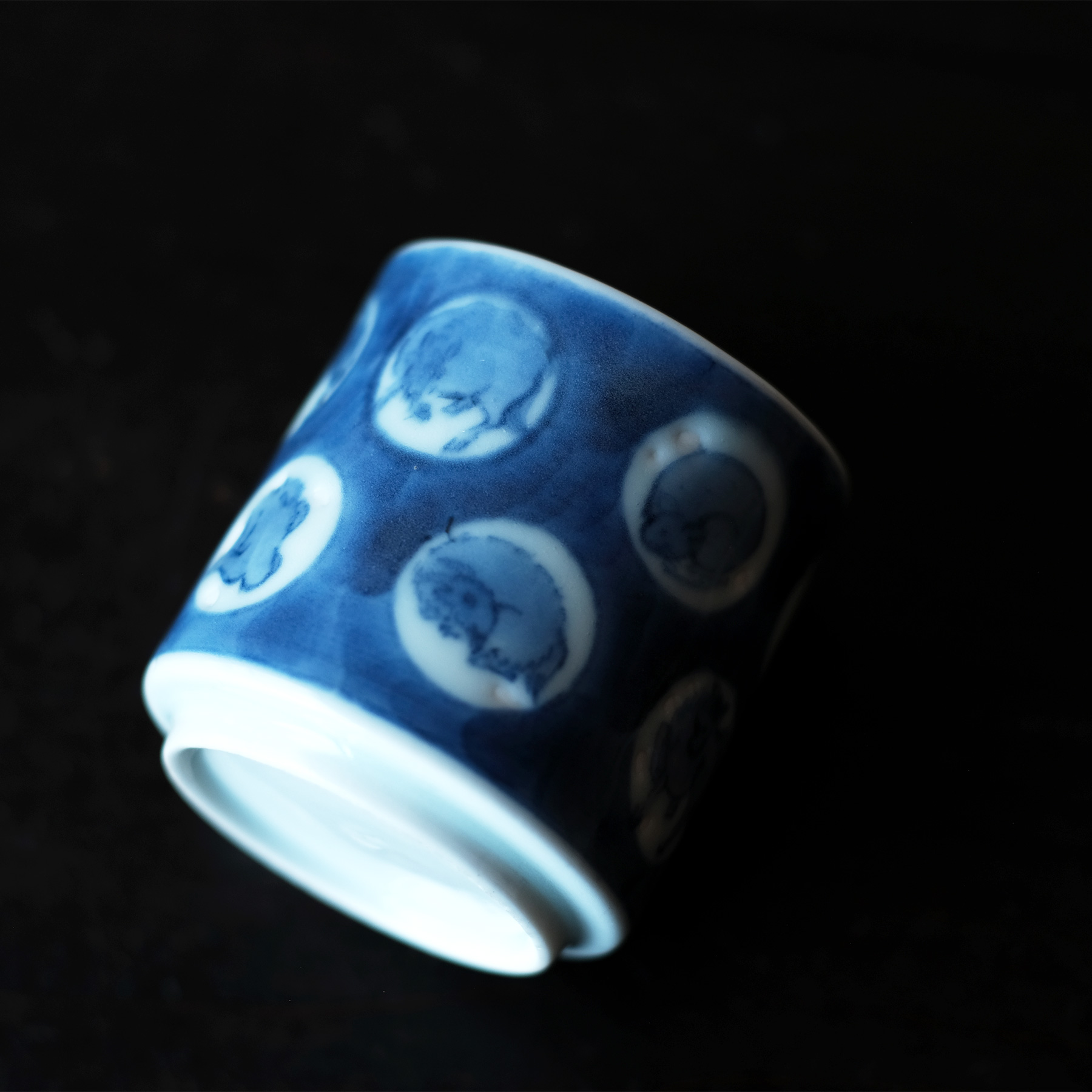 古伊万里 染付干支図覗き猪口 | 骨董と詩学 Antique & Poetics | 蛇韻律