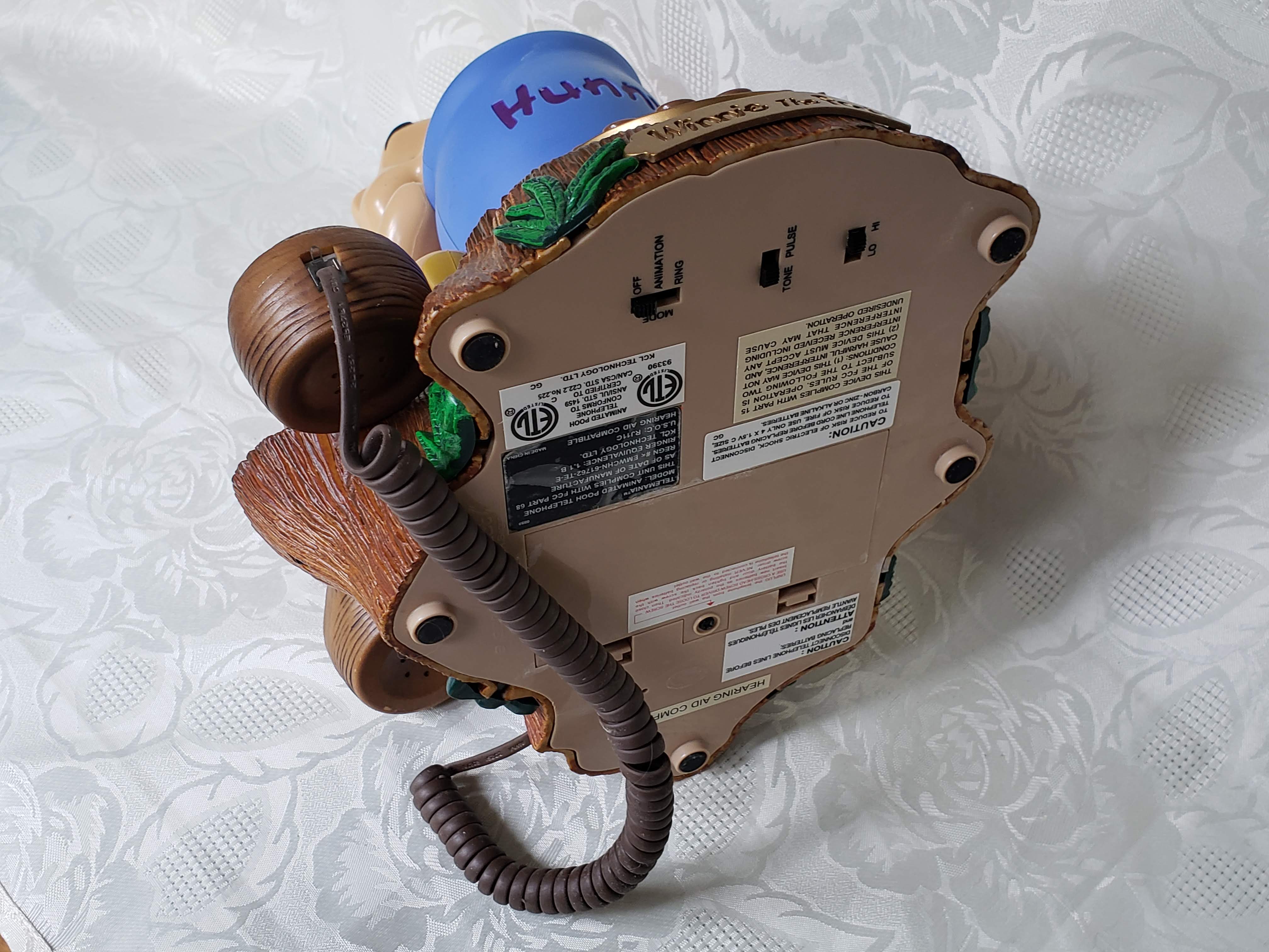 Winnie the Pooh Talking Animated Telephone with Piglet and Hunny