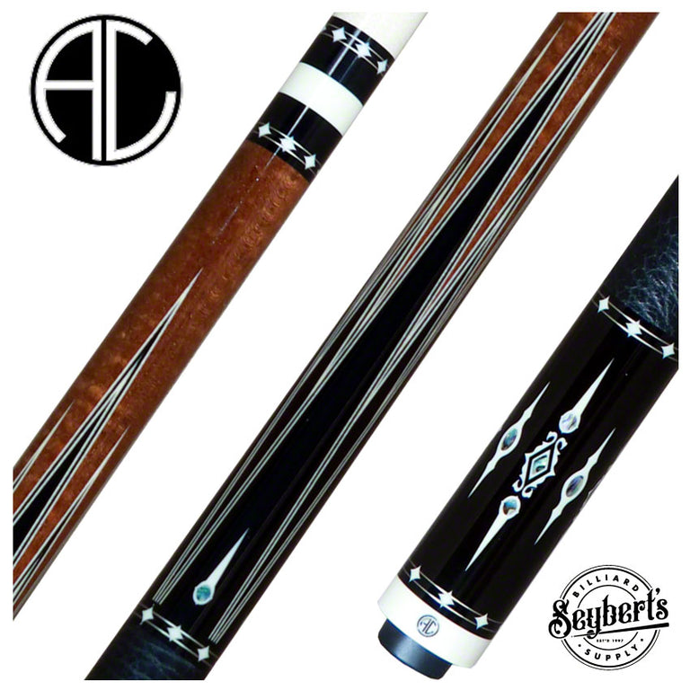 Ariel Carmeli Cues - Ebony 6 Point red veneers - Seybert's