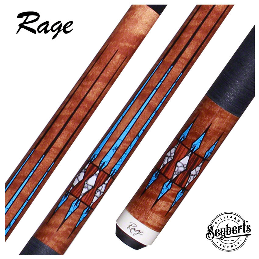 Rage Pool Cue | Rage RG208 Turquoise Love Antique Maple