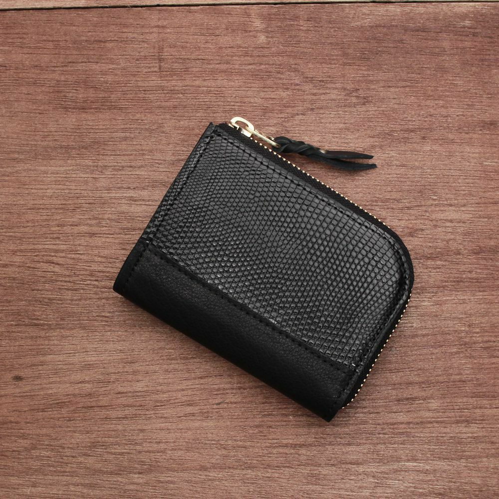 L字ファスナー ショートウォレット リザード（トカゲ革）│メンズ革