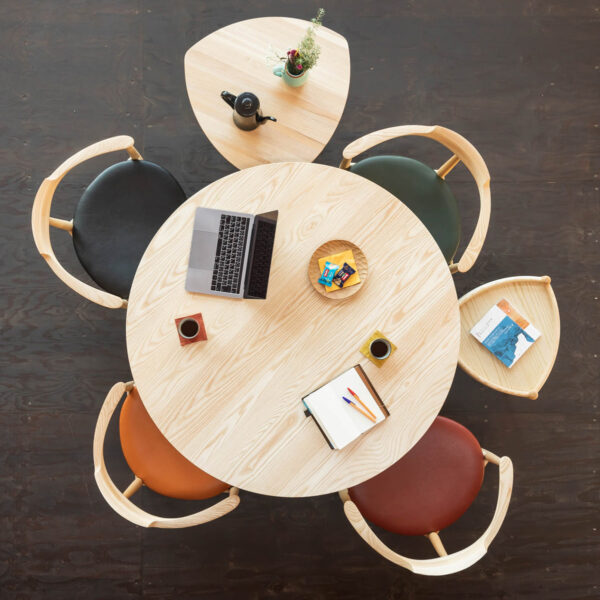 丸テーブル 1200size(4人掛け) / ホワイトアッシュ | オリジナル